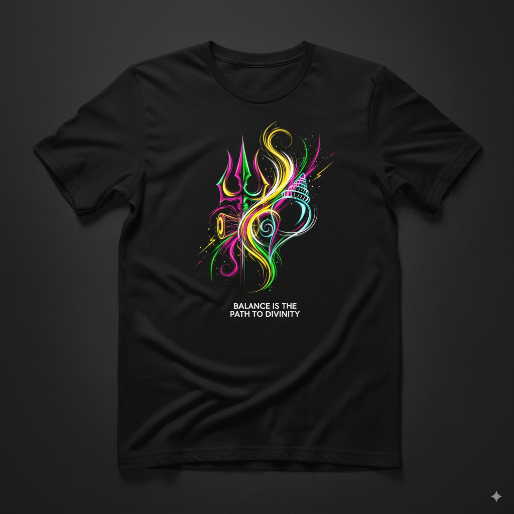 Balance is the Path to Divinity" Unisex T-Shirt | Spiritual Quote Tee | Relaxed Fit Comfort Cotton