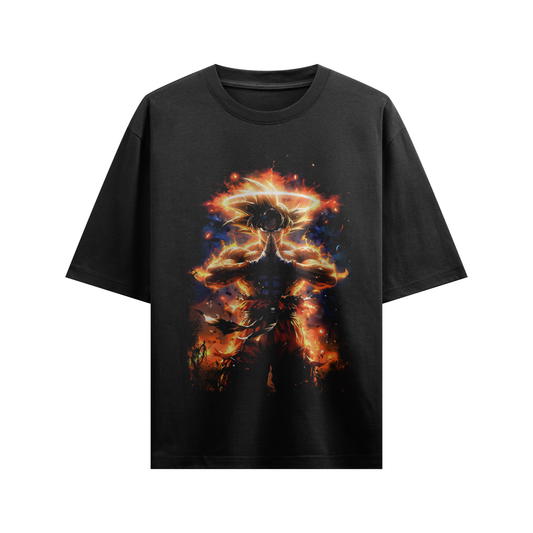 Unisex Stretch Oversized T-shirt Goko Anime Fan
