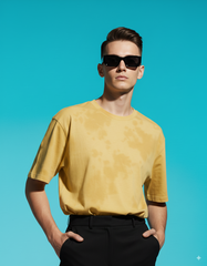 Yellow Tie Dye Unisex Oversized T-Shirt – Streetwear Vibes