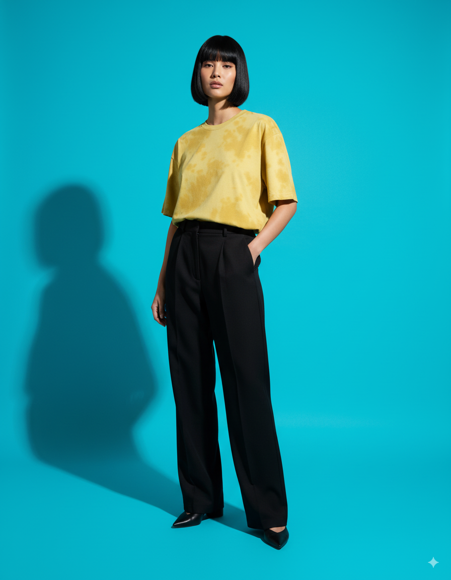 Yellow Tie Dye Unisex Oversized T-Shirt – Streetwear Vibes